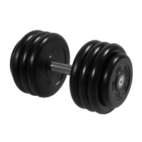 Гантель неразборная черная 36 кг MB-FdbM-B36